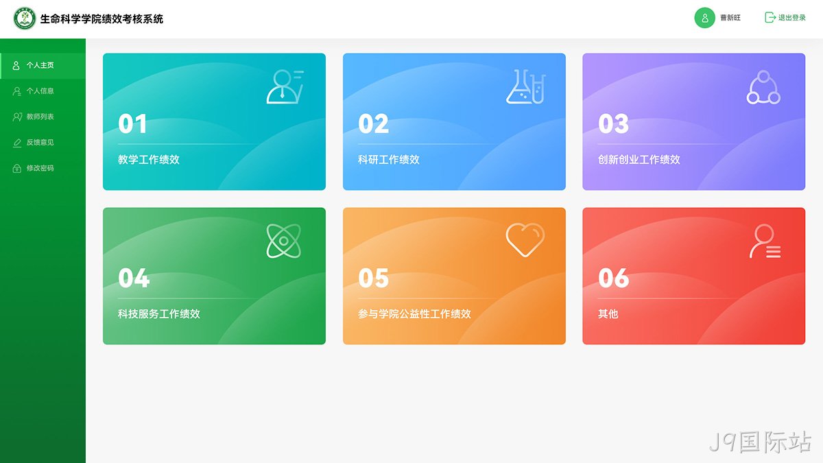生命科学学院绩效考核系统网站案例