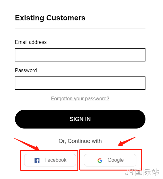 第三方登录facebook-google