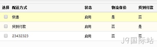 商城网站配送方式